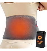 Comfheat 10000mAh Cordless Back Heating Pad for Lower Back Pain Relief | Wearable Heat Wrap for L...