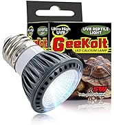 GeeKoit Premium High-Intensity UVB Reptile Light for Optimal Calcium Metabolism,5-Watt 10.0 Deser...