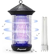 ASPECTEK 20W Bug Zapper, Dual 10W UV Light Bulbs and 3500V Electric Grid, Insect Killer for Flies...