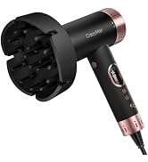CrazyMar High Speed Ionic Hair Dryer with Diffuser, LED Display | 1800W Fast Drying, Frizz Contro...