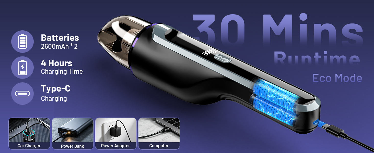 hand vacuum cordless rechargeable