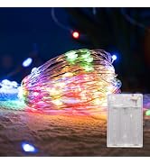 Etinga Battery Operated Fairy Lights,Flexible Copper Wire LED String Lights Battery Powered Decor...