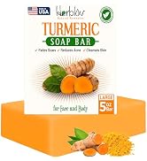 Natural Turmeric Soap Bar for Face & Body – Turmeric Skin Brightening Soap for Dark Spots, Intima...
