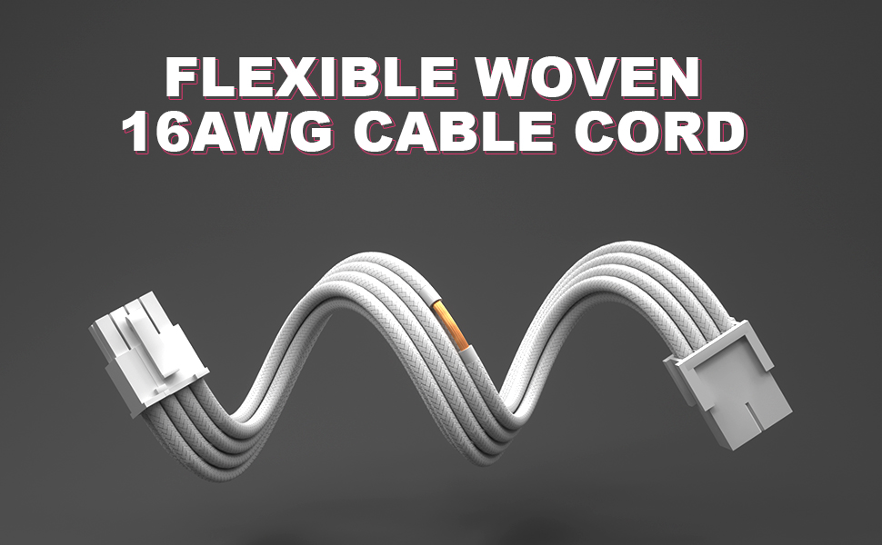 white cable extensions pc