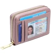 GAEKEAO Wallet Women RFID Blocking Leather Small Compact Zip-Around Credit Card Holder with ID Wi...