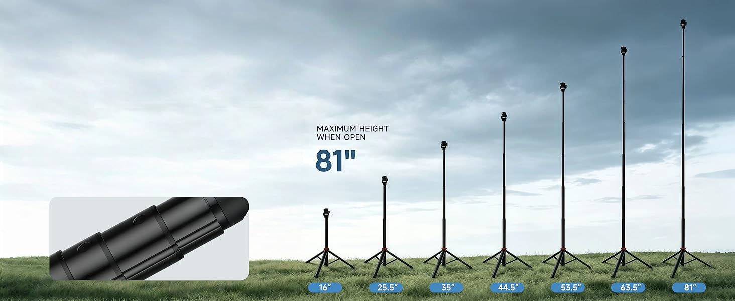 tripod camera photography light stand phone mount adjustable portable aluminum professional