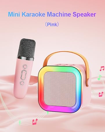 Mini Karaoke Machine Speaker for Kids Adults