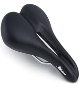 Bikeroo Narrow Nose Road Bike Saddle - Chafe Rub Reduction for Comfort, Flexibility for Street Ri...