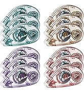 Double Sided Tape Roller for Crafts - 12 Pack Scrapbooking Glue Tape Runner Crafters Adhesive Tap...