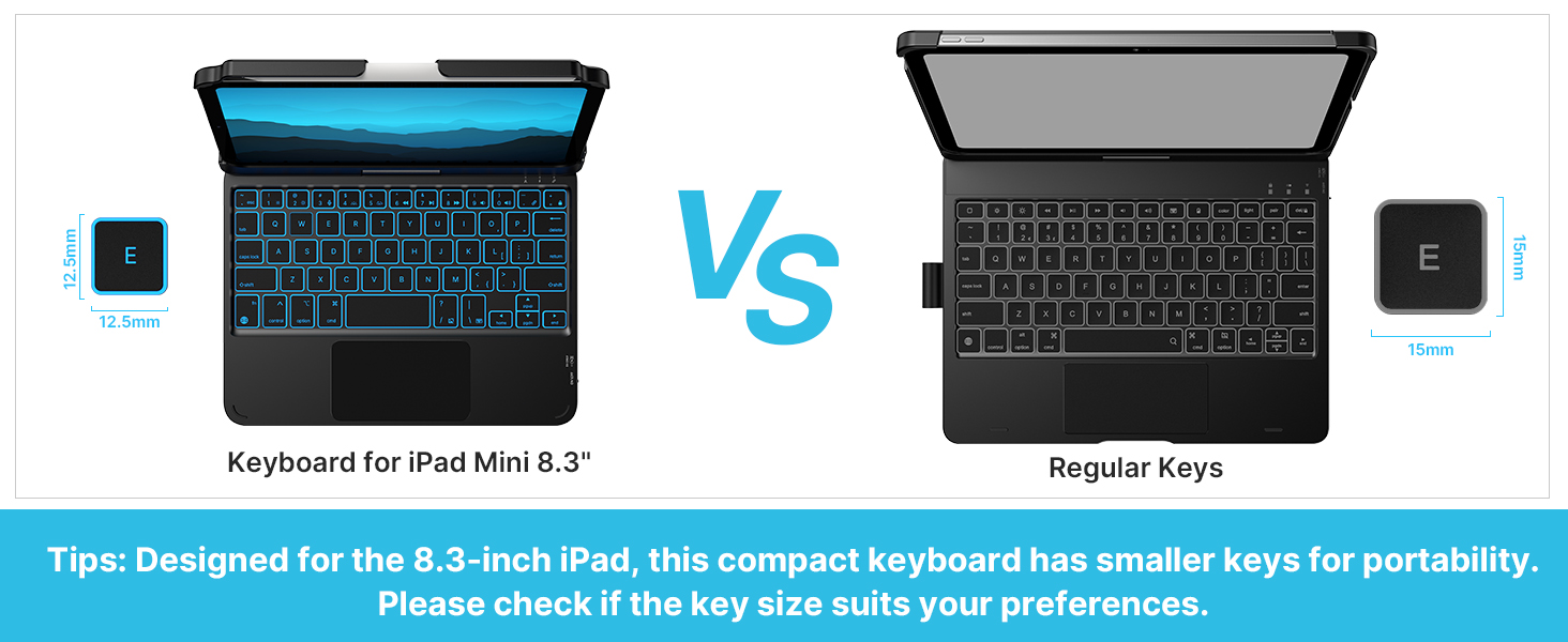 for ipad mini 6 keyboard case with trackpad
