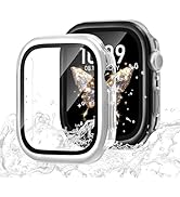 Upgrated Waterproof Case for Apple Watch Case 49mm 42mm 46mm with Built-in HD Tempered Glass Scre...