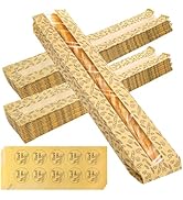 ZENFUN 100 Pack Baguette Bags, Fresh Bread Loaf Packing Bags, 23"x4"x1.6" Long Breads Kraft Paper...