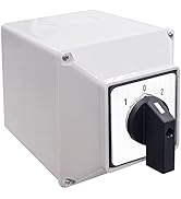 Taiss Changeover Switch 3 Position Selector Switch Box 12 Terminals 63A 690V Universal Latching R...