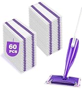 60 Pack WetJet Pads Refills for Swiffer Wet Jet Mop - Multi-Surface Floor Cleaning Mop Pads, Comp...