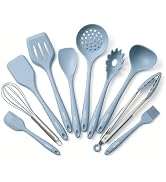Vayvnt Silicone Cooking Utensils Set, 10 PCS Kitchen Utensil Set for Non Stick Cookware, Heat Res...
