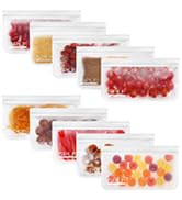 reusable snack bags silicone