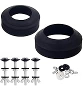 Universal Toilet Tank to Bowl Gasket & Bolt Kit - 2 Size Gaskets (2" & 3") & 2 Sets 5/16" x 3.15"...