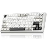 SOLAKAKA A75 75% Wireless Mechanical Keyboard, Hot Swappable Gaming Keyboard with Multifunction K...