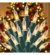 LED Christmas Lights Indoor Outdoor, 33FT 100 Count Mini String Lights | 8 Lighting Modes, Connec...