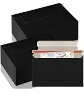 CXIIPOL 110 Pack Black Trading Card Envelopes, 7x 4.35 Inch Self-Adhesive Card Mailer Envelopes P...