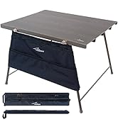 Flexifold Ultralight Aluminum Camping Table, Portable Folding Camping Table, Small Outdoor Side T...