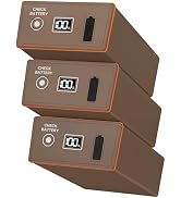 Rechargeable Battery 3 Pack Compatible with Moultrie Edge Trail Cameras, Digital Display, USB-C 2...