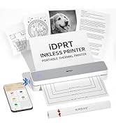 iDPRT Portable Thermal Printers Small Compact Inkless Wireless Printer for Home, Office & Vehicle...