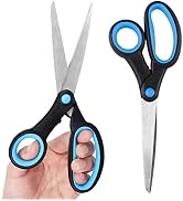 Left Handed Scissors for Adults, 8 Inch Lefty Scissors Bluk for Kids Student, All Purpose Sharp B...