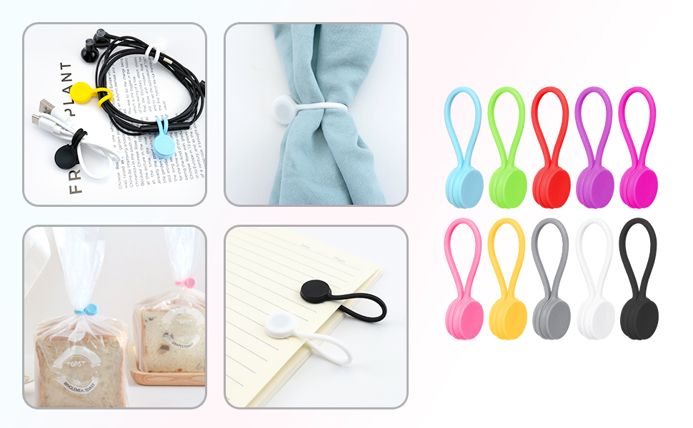 Silicone cable ties