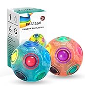 Vdealen Magic Rainbow Puzzle Ball, Fidget Ball Puzzle Brain Teaser Fidget Toy for Boys & Girls- B...