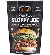 Urban Accents Sloppy Joe Plant Based Meatless Mix – Gluten Free Plant Based Protein & Seasoning B...