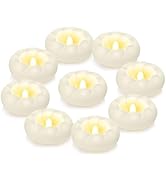6pack Flameless Led Floating Candles, 3” Plastic Tealights Battery Operated Flickering 100+ Hour ...