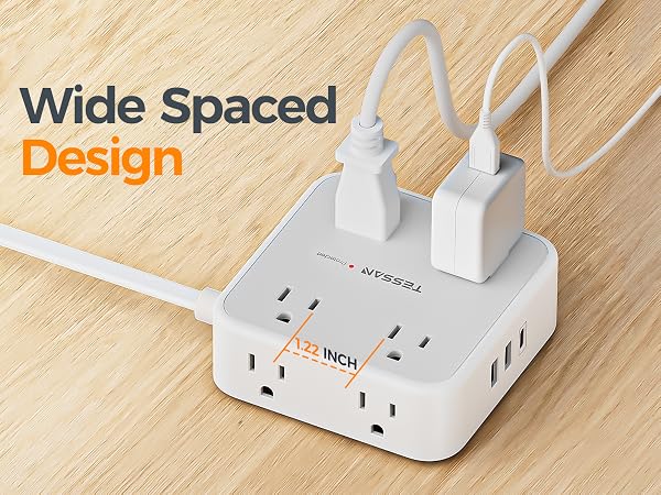wide spaced outlet