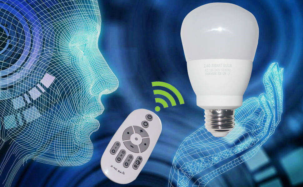 Smart Led Light-Bulb Dimmable with Remote-Control