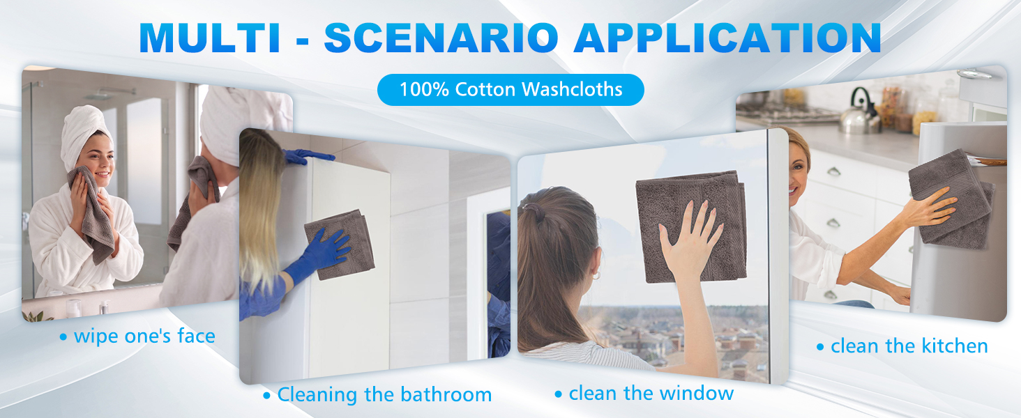 2-Pack Cotton Wash Cloths
