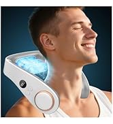 Neck Fans that Blow Cold Air Rechargeable,Portable Neck Fan Air Conditioner Battery Powered,Metal...