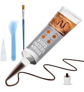 JAOJAO Brown Caulk, Brown Silicone Caulk Super Strong Bonding Force Excellent Weather Resistance ...