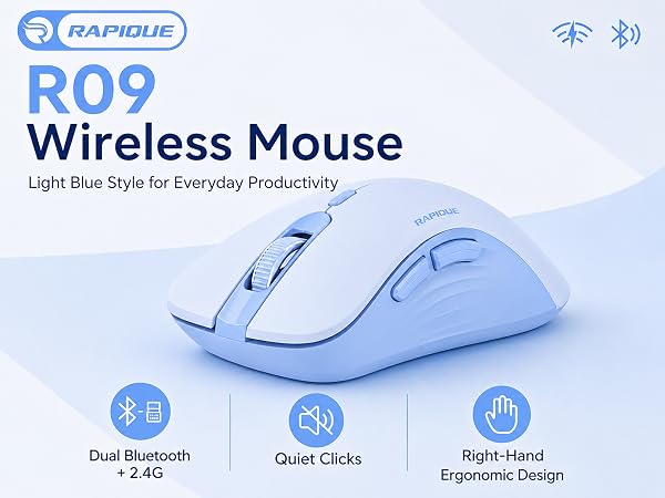 RAPIQUE R09 Bluetooth Wireless Mouse