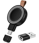 Galaxy Watch 8 Charger, 3 in 1 USB C Magnetic Wireless Fast Charging Dock with USB A Adapter for ...