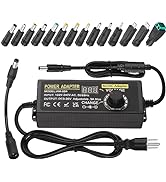 Auplf Universal Power Supply, Adjustable 9V ~ 36V 3A 108W AC to DC Power Supply, Variable Power S...