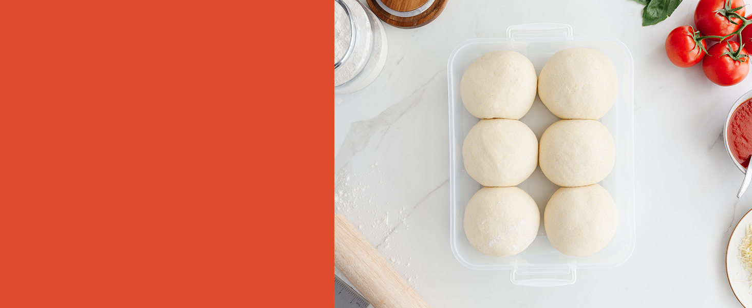 Holds 4-6 Dough Balls