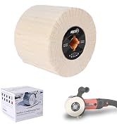 KQCXIK 4.8" x 4" Wool Felt Surface Conditioning Tool, Wire Drawing Wheel for Burnishing Machines,...