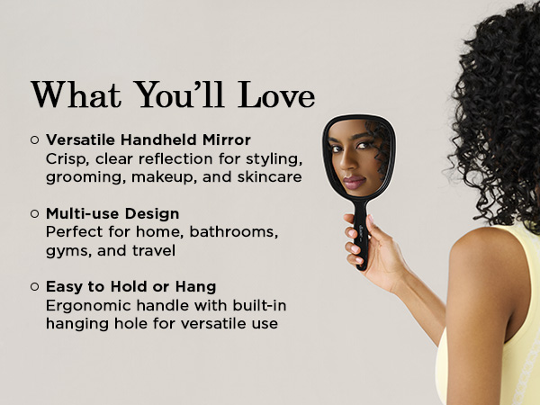 diane hand held mirror