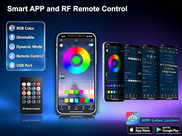 APP and rf remote control