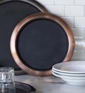 Service Ideas TR1614RIRG Tray with Removable Insert, 16" x 14", Rose Gold