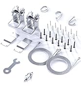 ShadeMart 6 Inch Stainless Steel Winch Hardware Kit Complate Installation Set for Triangle Sun Sh...