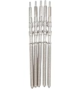 Czhotg 5Pcs Silver Movement Watch Steel Stem Crown Kit NH35 NH36 NH38 NH39, Spare Parts, Repair T...
