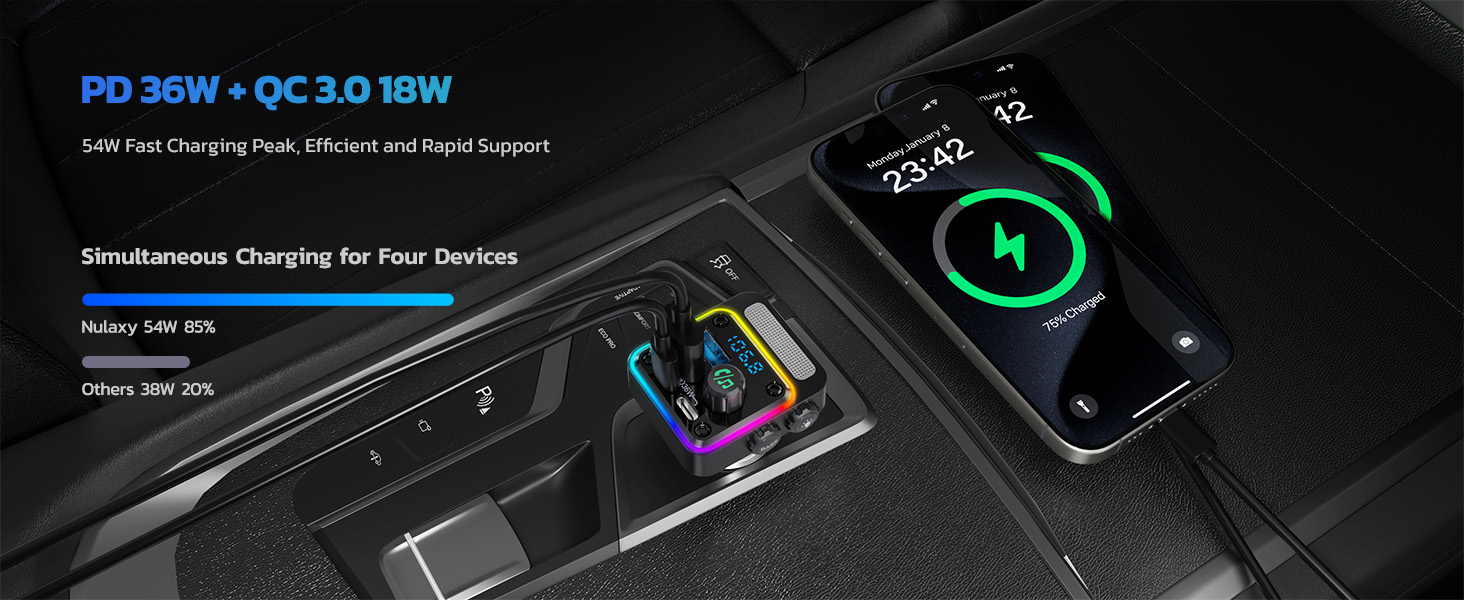 bluetooth transmitter car fm receiver bluetooth radio adapter trucker accessories for truck driver