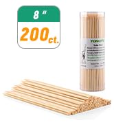 8 inches bamboo skewers for fruit fondue sticks