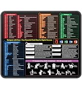 Excel Cheat Sheet Desk Pad Mat, Excel Shortcuts Mouse Pad Small, Portable Computer Mousepad 11.8"...
